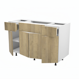 Bathroom vanity cabinet with doors and drawers 48”