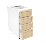 Kitchen 4 drawer base cabinet 15''