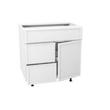 Bathroom vanity with 1 door and 2 drawers 30”W