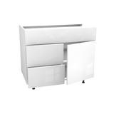 Bathroom vanity 1 door and 2 drawers 36''L