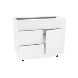 Bathroom vanity 1 door and 2 drawers 36''L