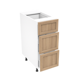 Bathroom vanity with 3 drawers 12''L