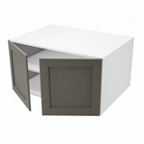 Deep 2-door upper kitchen cabinet (34''W x 18''H x 23 3/4''D)