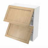 Wall kitchen cabinet horizontal opening (flip) 2 doors 30''L x 39''H